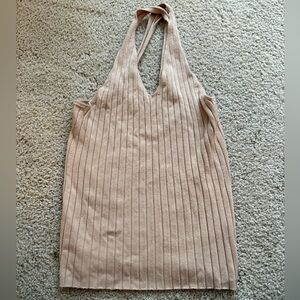 525 America revolve beige Ribbed tank top going out festival party small
